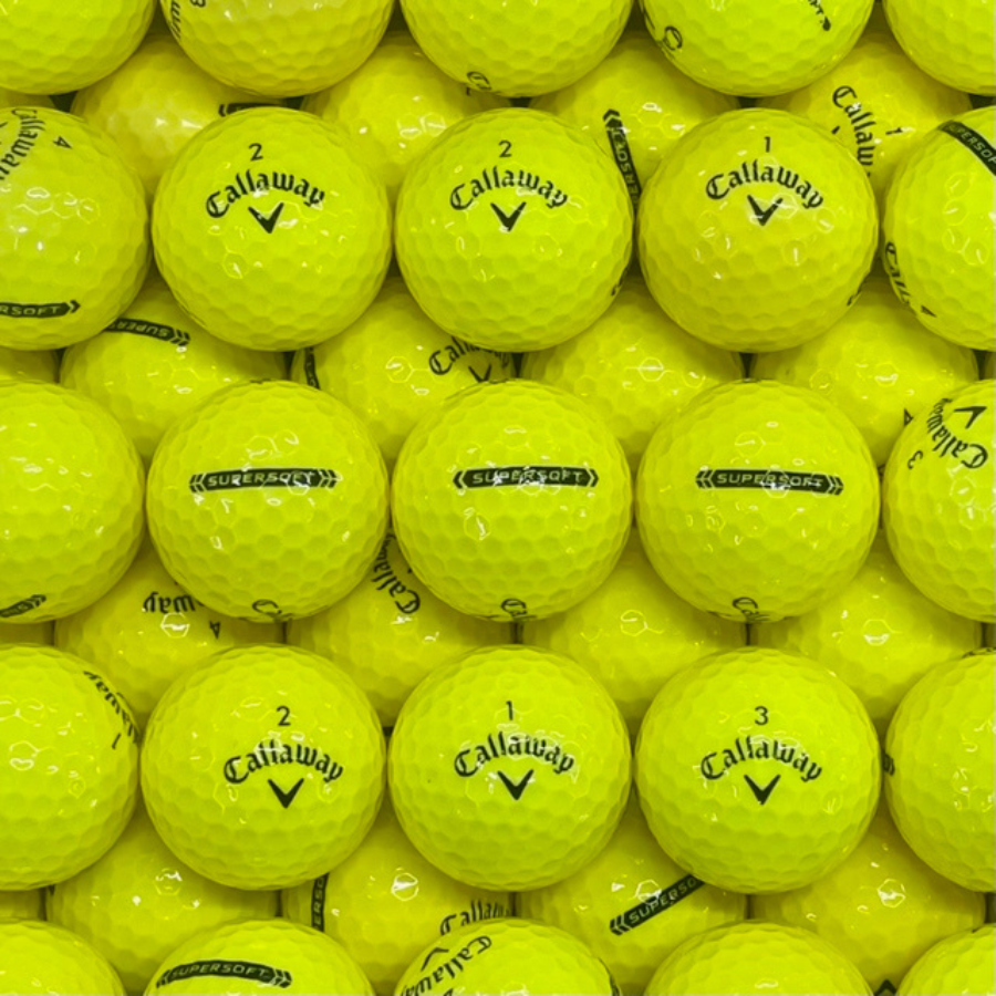 100 Callaway Supersoft Yellow Used Golf Balls