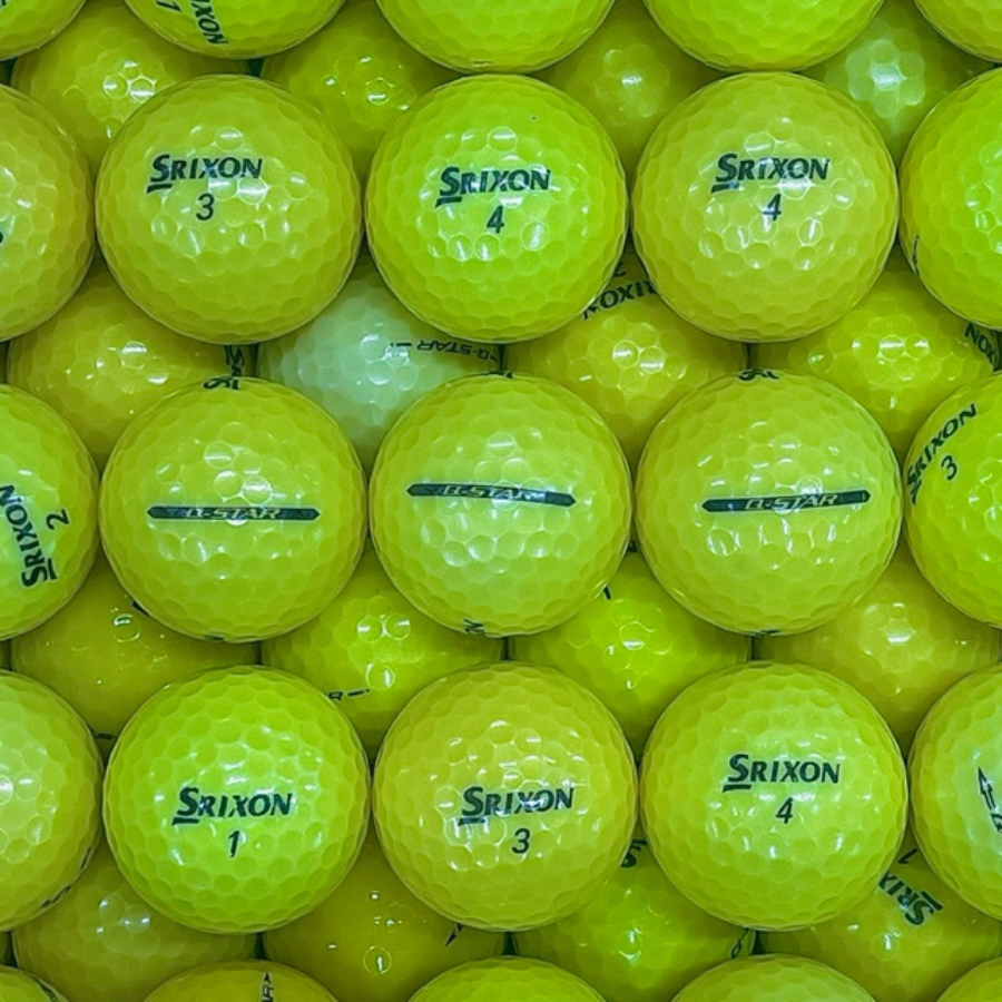 100 Srixon Q-Star Yellow Used Golf Balls