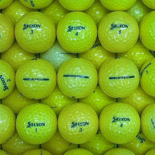 100 Srixon Q-Star Yellow Used Golf Balls