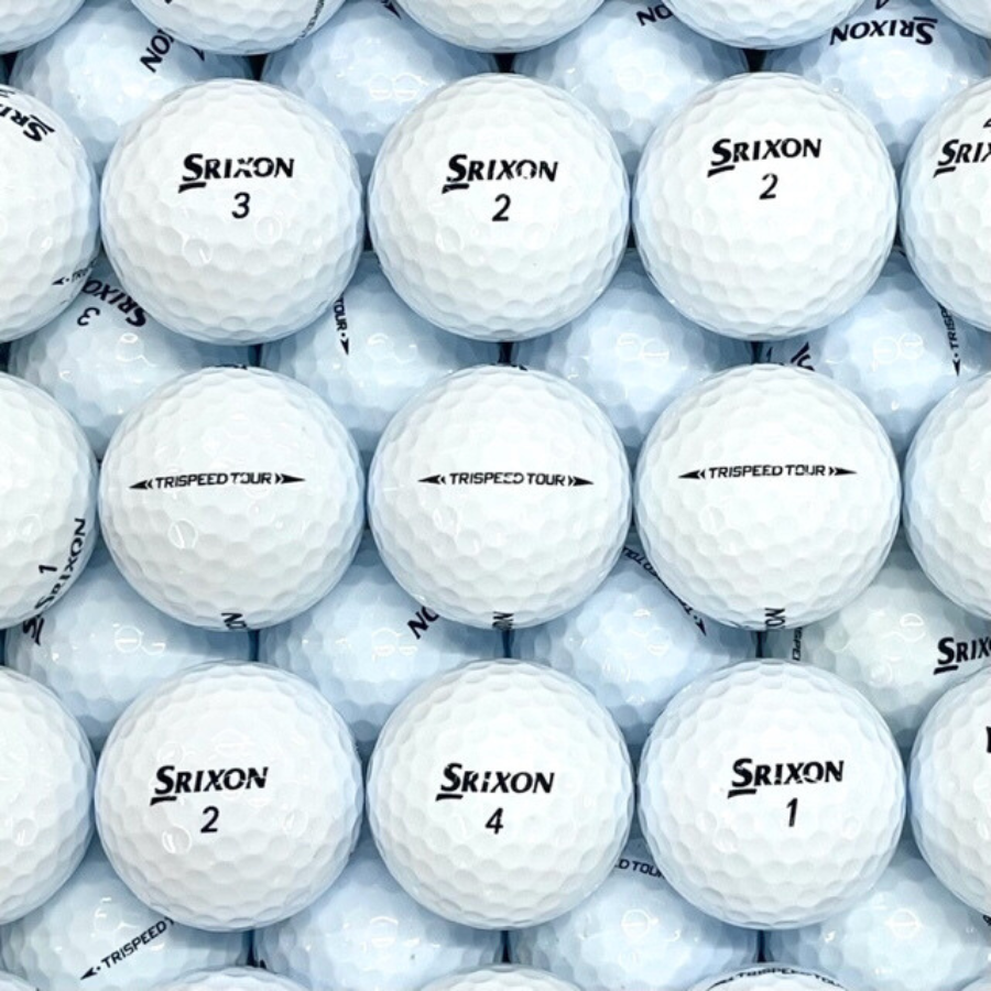 100 Srixon Trispeed Tour Used Golf Balls in Bulk