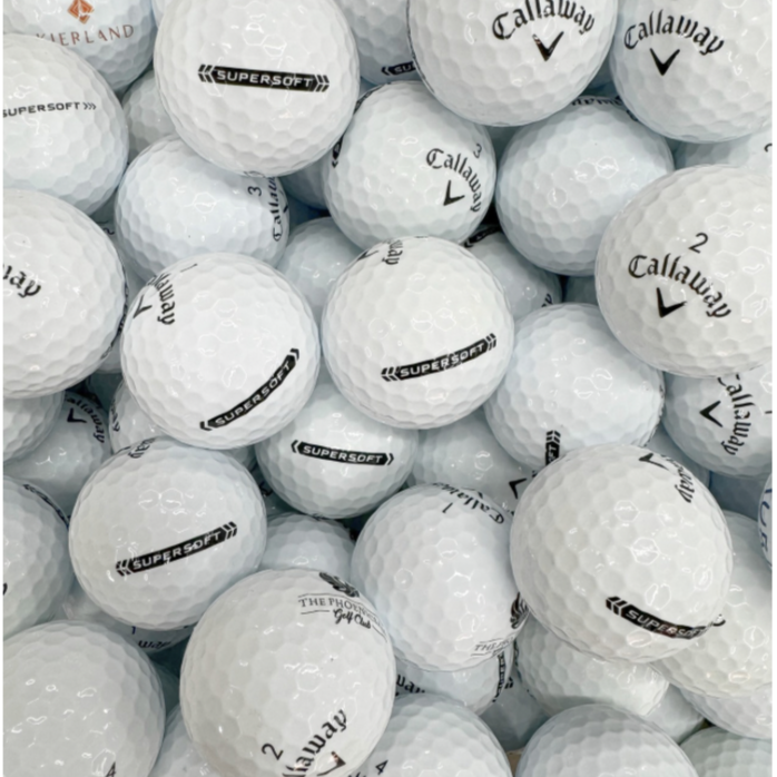 Callaway Supersoft 100 count bag bulk used golf balls.