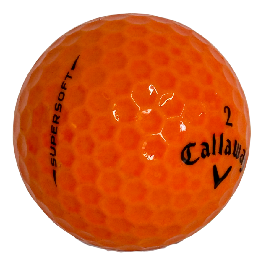 Callaway Supersoft Glossy Orange Used Golf Balls