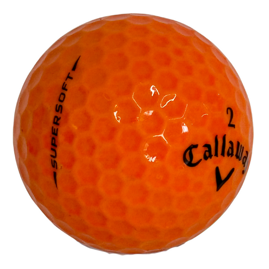 Callaway Supersoft Glossy Orange Used Golf Balls