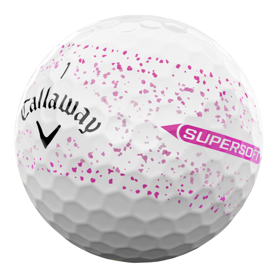 Callaway Supersoft Splatter 360 Pink Used Golf Ball