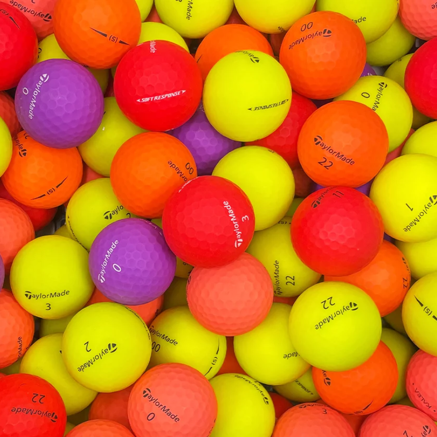 TaylorMade Matte Color Mix Golf Balls Golfballs TaylorMade Matte Color Mix Golf Balls Golfballs