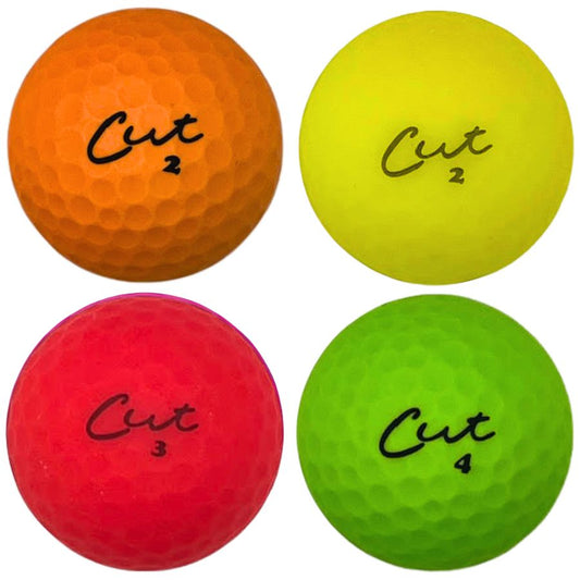 Cut Matte Color Mix Used Golf Balls