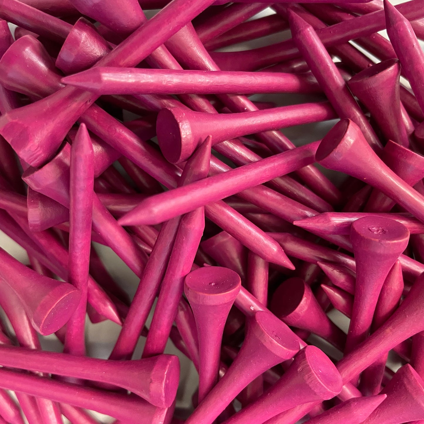2 3/4" Wood Tees (100 Pack) Fuchsia