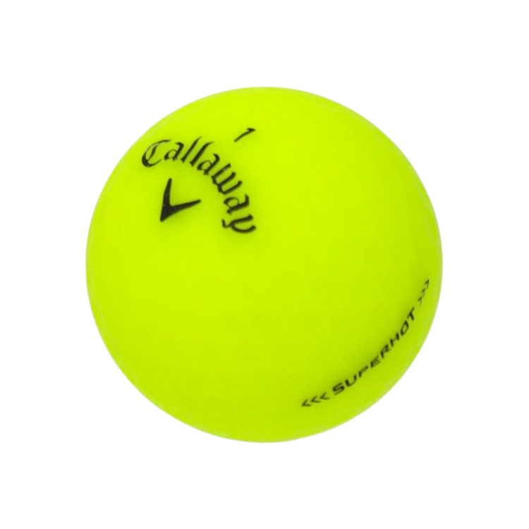 Callaway SuperHot Matte Yellow Golf Balls