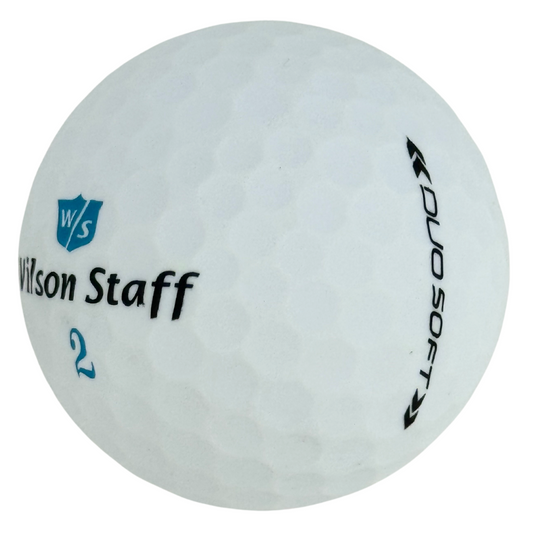 Wilson Staff Duo Soft Matte White Used Golf Balls