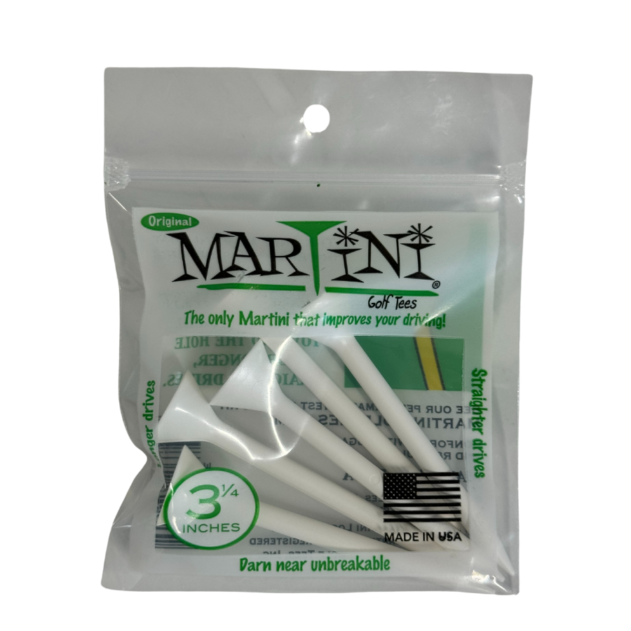 Martini Golf Tees 3 1/4" White