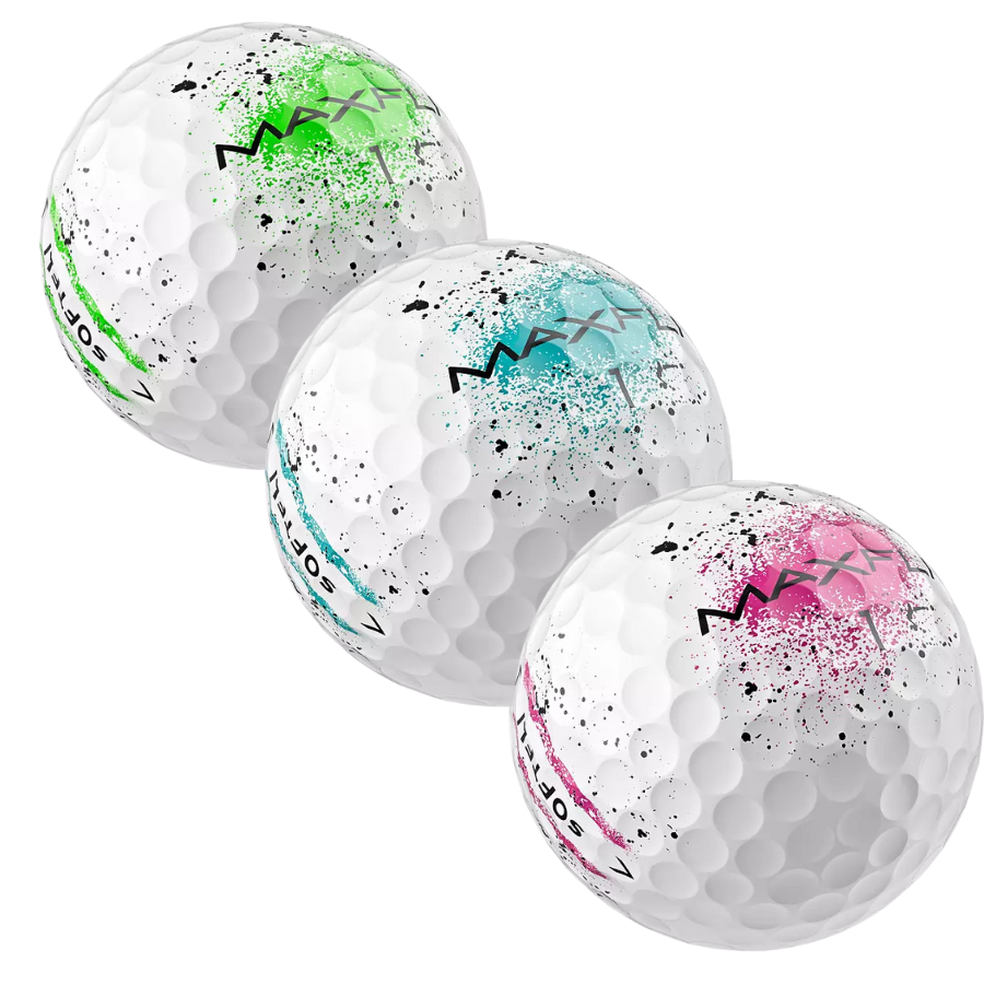 Maxfli Softfli Graffiti Mix Used Golf Ball Color Mix