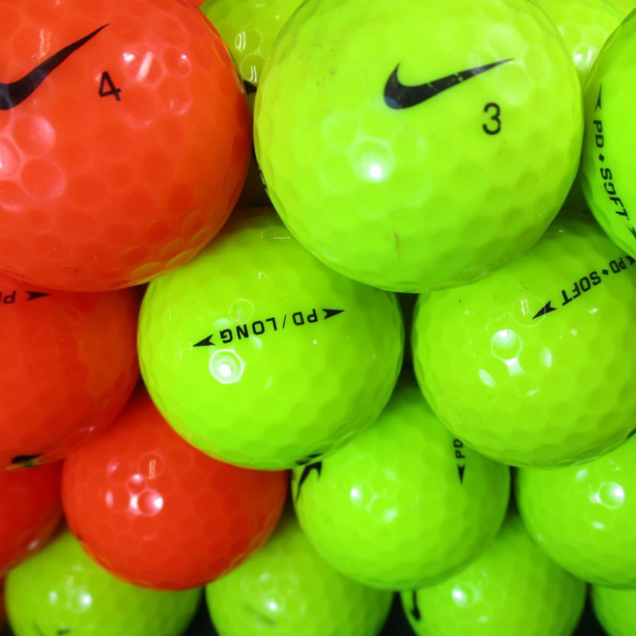 Nike PD Long Yellow Golf Ball Nike PD Soft Orange Golf Ball