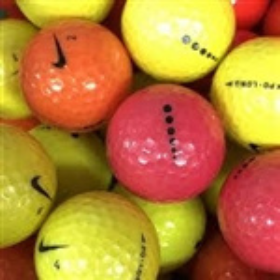 Nike PD Long Yellow Golf Ball Nike PD Soft Orange Golf Ball Used