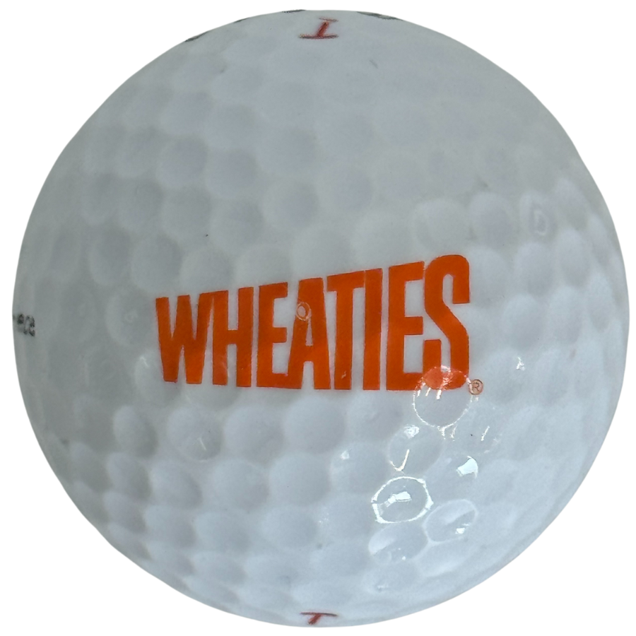 Tiger Woods Logo Used Golf Ball Wheaties Cereal Titleist