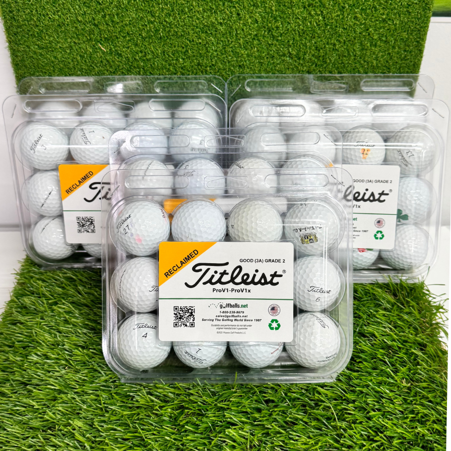Titleist Pro V1x 2023 & Prior in Retail Display Plastic Used Golf Titleist Pro V1x 2023 & Prior in Retail Display Plastic Used Golf