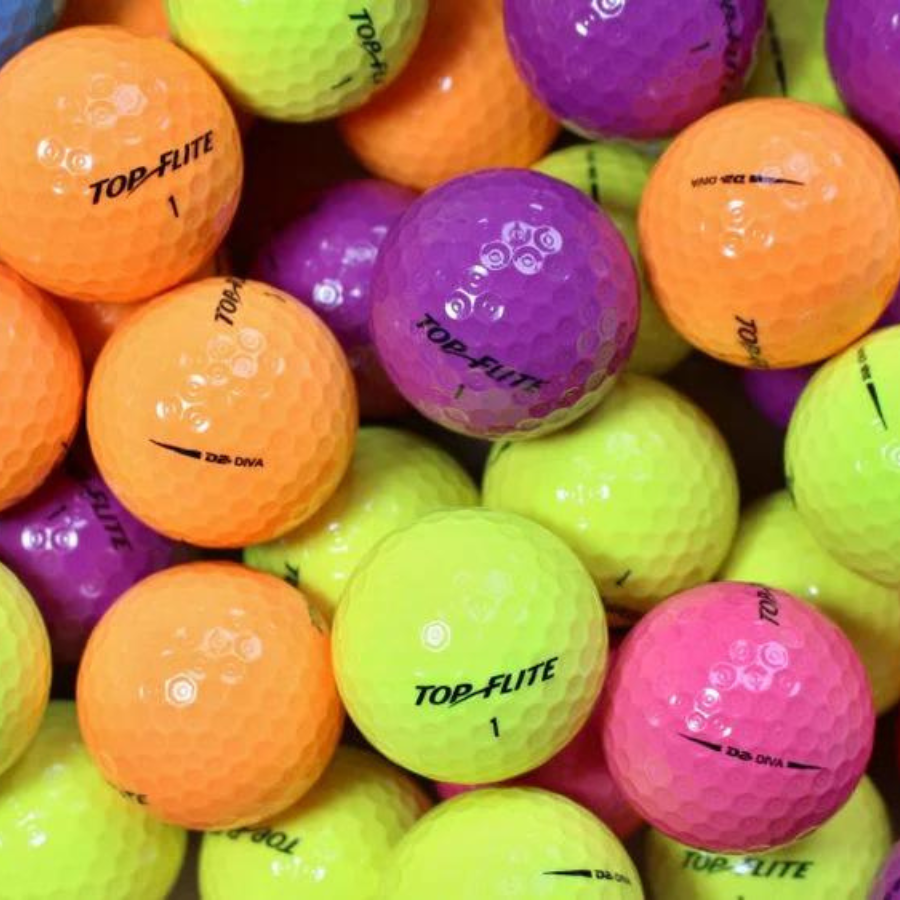 Top Flite D2 Diva Color Mix Used Golf Balls