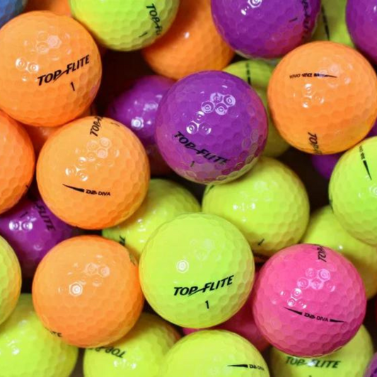 Top Flite D2 Diva Color Mix Used Golf Balls