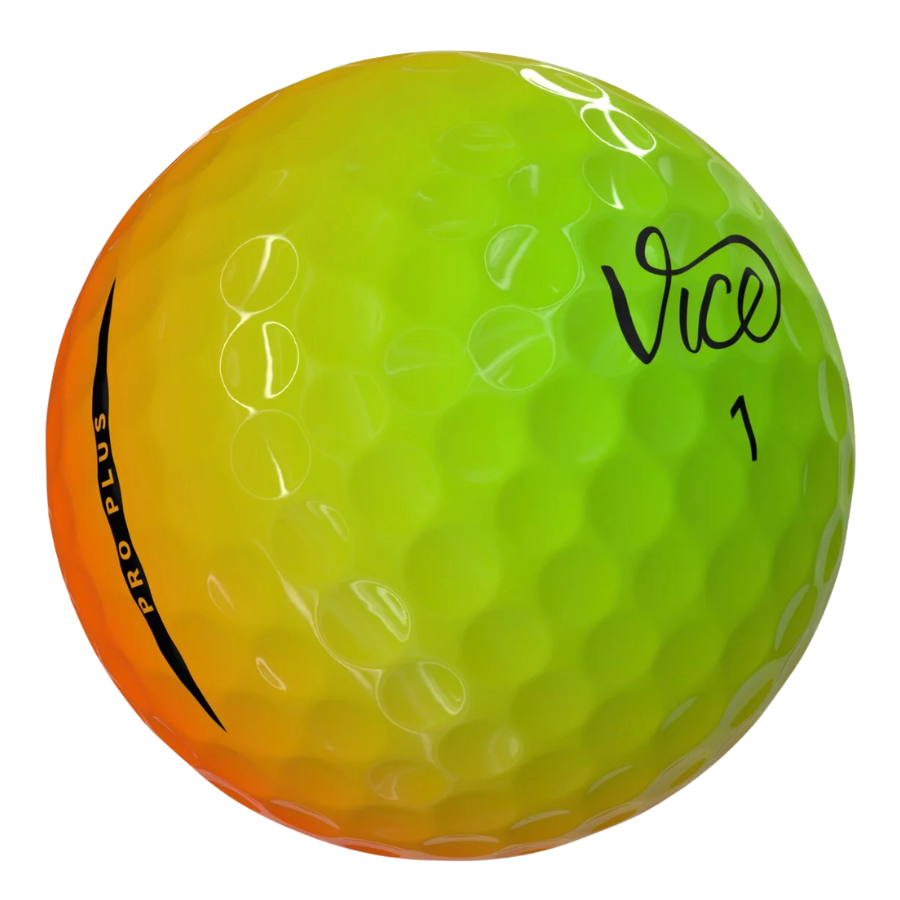 Vice Pro Plus Shade Orange Yellow Golf Balls