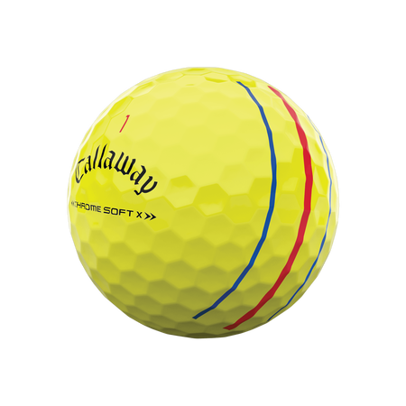 Callaway Chrome Soft X Triple Track Yellow Golf Ball