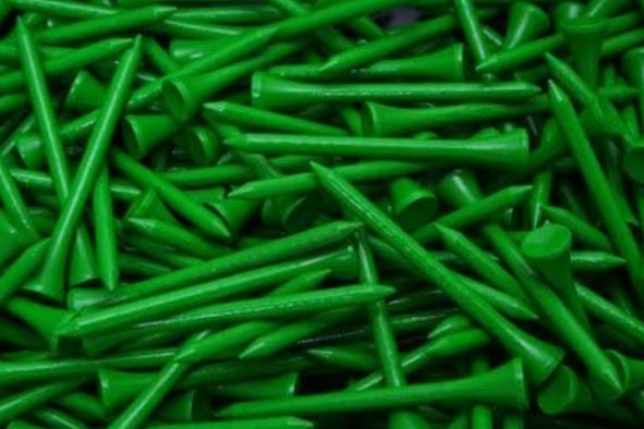 2 3/4" Wood Tees (100 Pack) Green