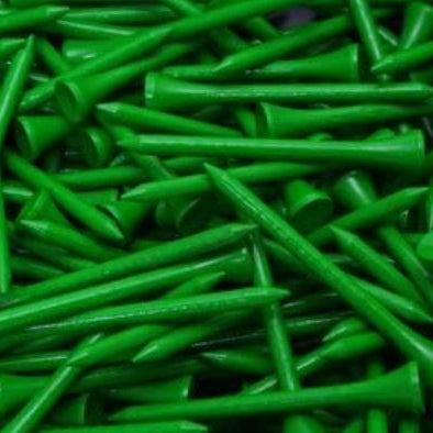 2 3/4" Wood Tees (100 Pack) Green