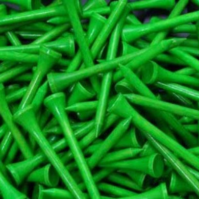2 3/4" Wood Tees (100 Pack) Neon Green