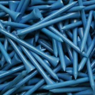 2 3/4" Wood Tees (100 Pack) Blue