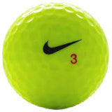 Nike One RZN Mix Yellow Used Golf Balls