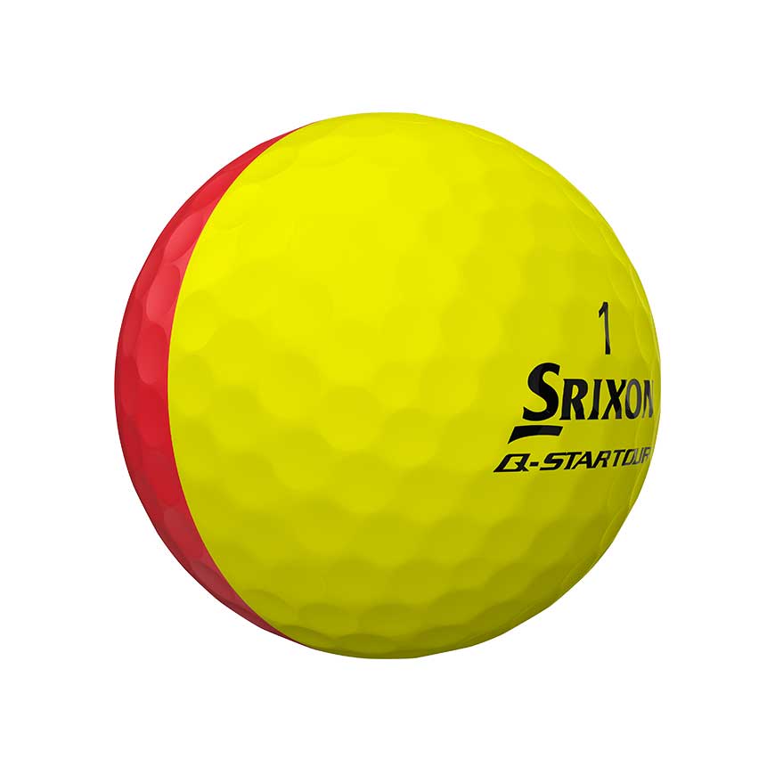 Srixon Q-Star Tour Divide Red & Yellow (1 Dozen)