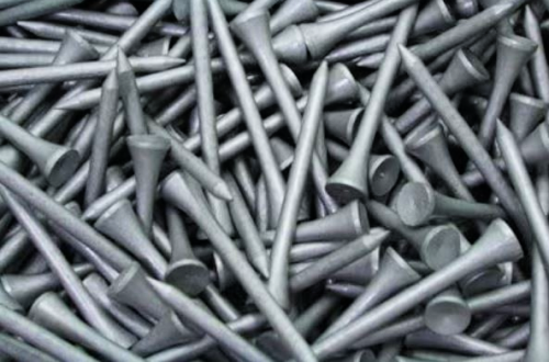 2 3/4" Wood Tees (100 Pack) Metallic Silver