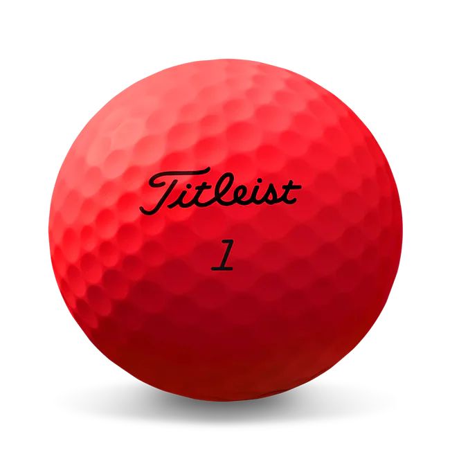 Titleist preowned recycled and used golf balls matte red