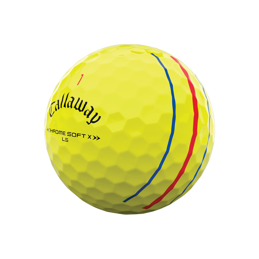 Callaway Chrome Soft X LS Triple Track Yellow Used Golf Ball