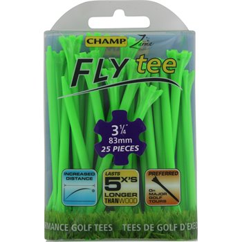 3 1/4" Lime Green Champ Fly Tees -25 Pack