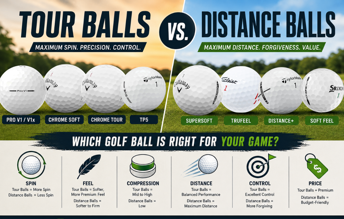Tour Balls vs. Distance Balls: Which Golf Ball Is Right for You?