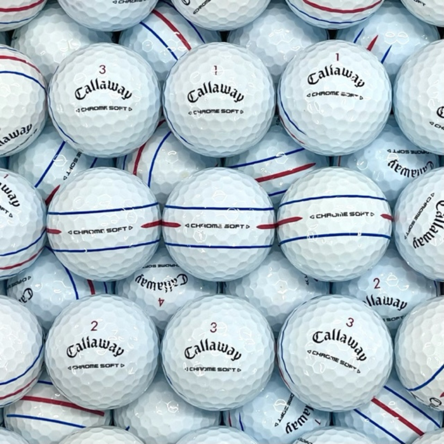 100 Callaway Chrome Soft Triple Track Used Golf Balls