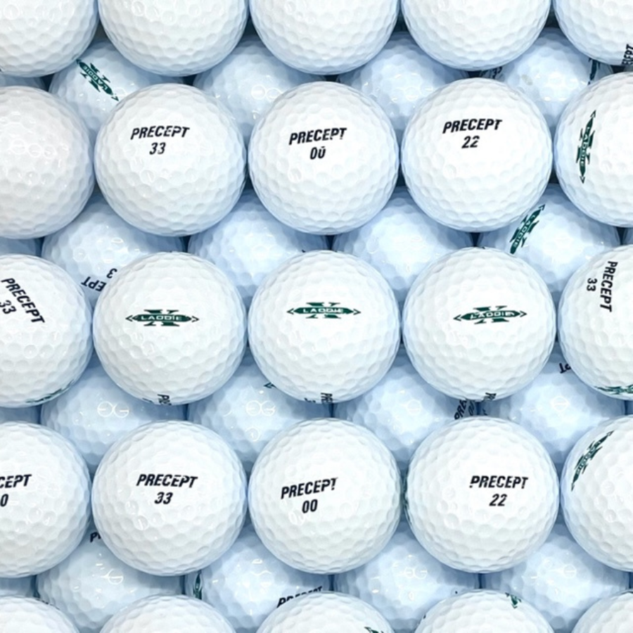 100 Precept Laddie Used Golf Balls in Bulk