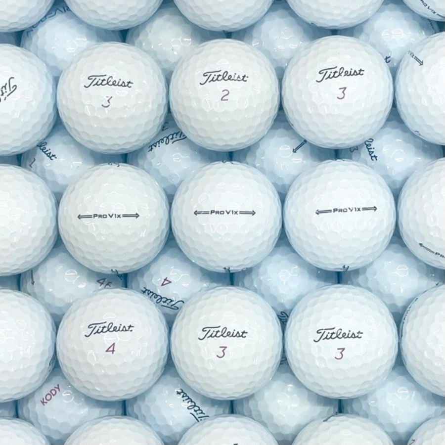100 Titleist ProV1X 2022 Model Used Golf Balls