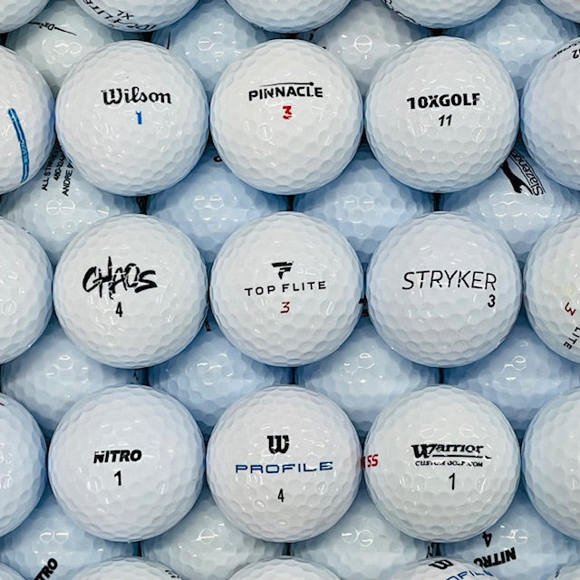 100 Used Golf Balls Mixed Jar Balls