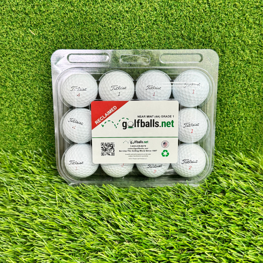 Tour Used Golf Balls 4A Near Mint with Display Case 1 Dozen