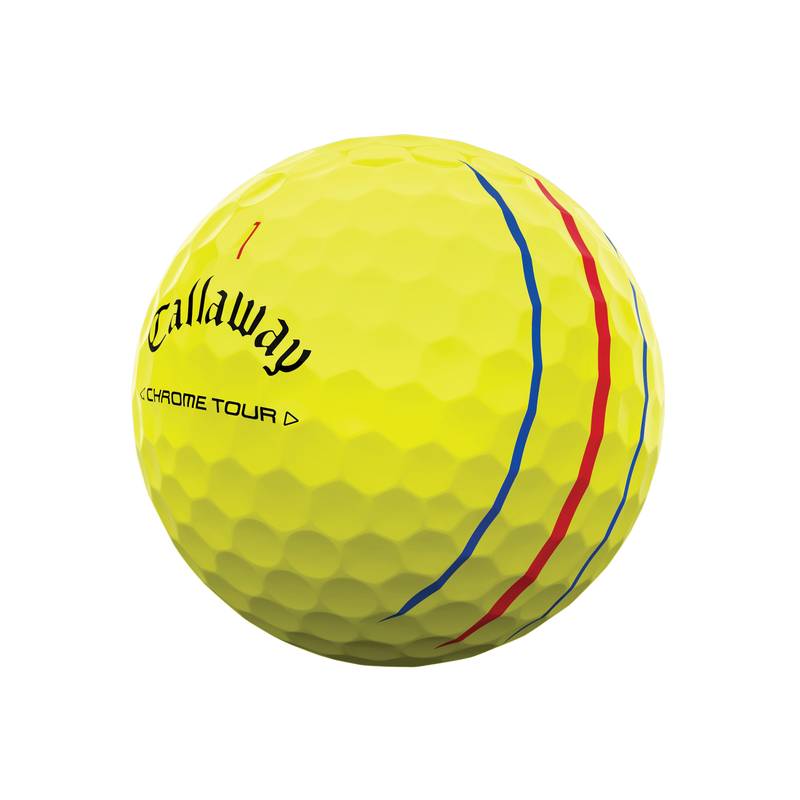 Callaway Chrome Tour Triple Track Yellow Golf Balls