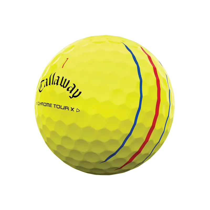 Callaway Chrome Tour X Triple Track Yellow Golf Balls