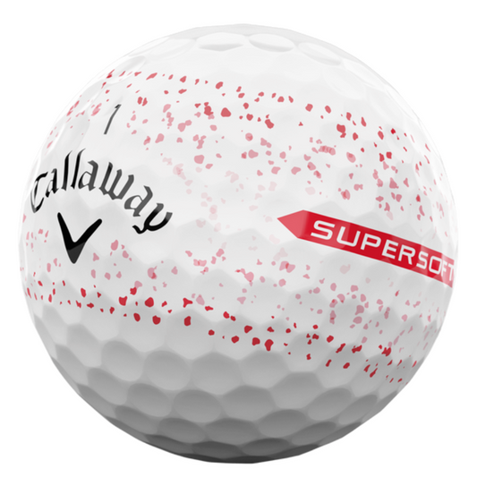 Callaway Supersoft Splatter 360 Red Used Golf Ball