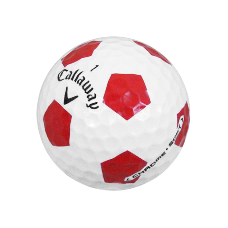 Callaway Chrome Soft Truvis Red & White Golf Balls