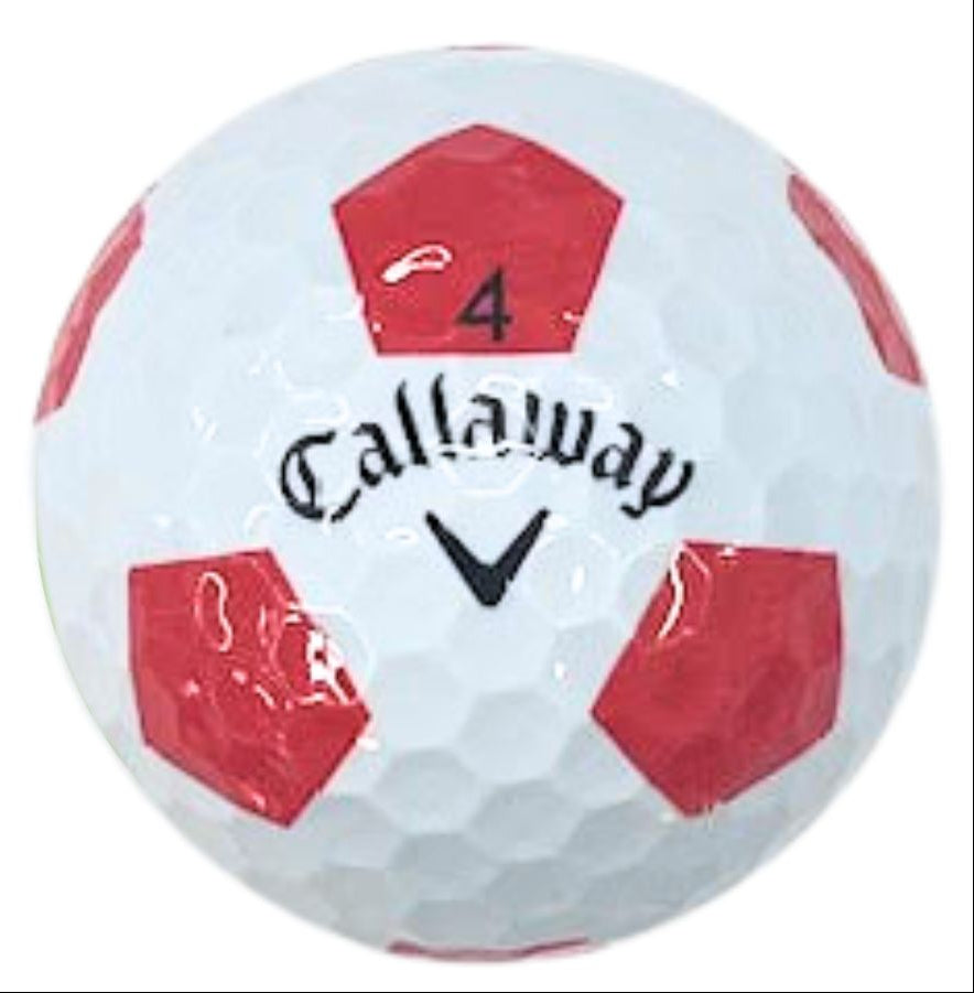 Callaway Chrome Soft Truvis Red & White Used Golf Balls