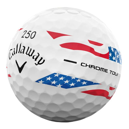 Callaway Chrome Tour USA Stripe Used Golf Balls