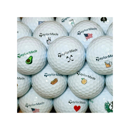 TaylorMade Tour Response My Symbol Used Golf Balls Mix