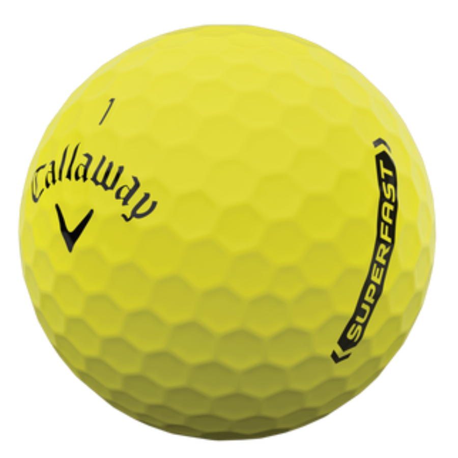 Callaway Superfast Matte Bold Yellow Used Golf Balls 