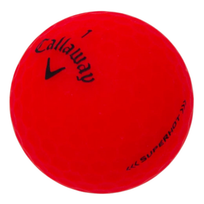 Callaway Superhot Matte Red used Golf Balls