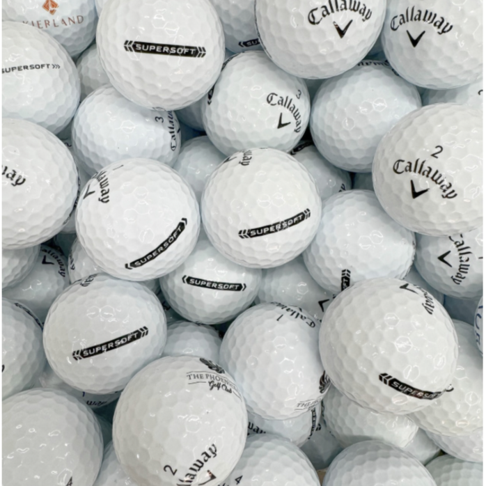 Callaway Supersoft 100 count bag bulk used golf balls. 