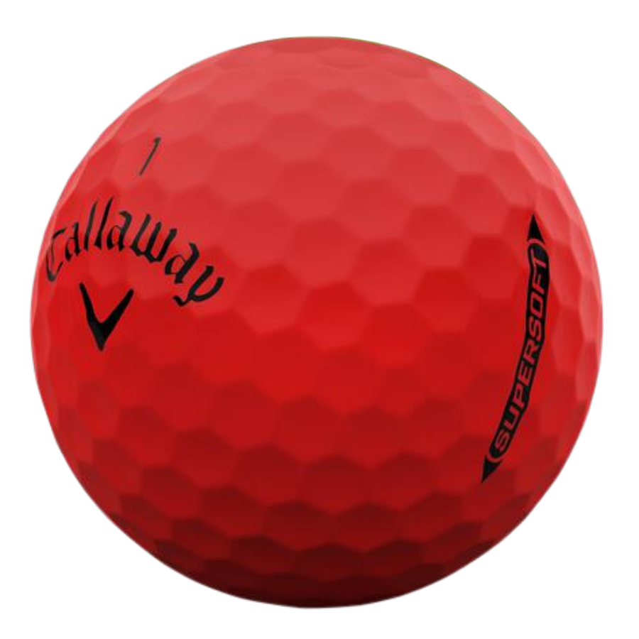 Callaway Supersoft Matte Red Used Golf Balls 2025 Model